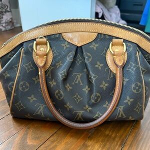 Louis Vuitton Brown and Tan Monogram Satchel
